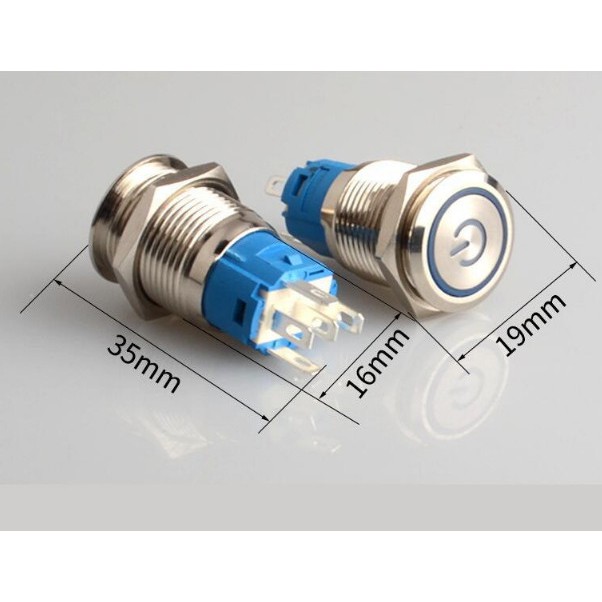 Công tắc LED ON OFF 16MM 12V