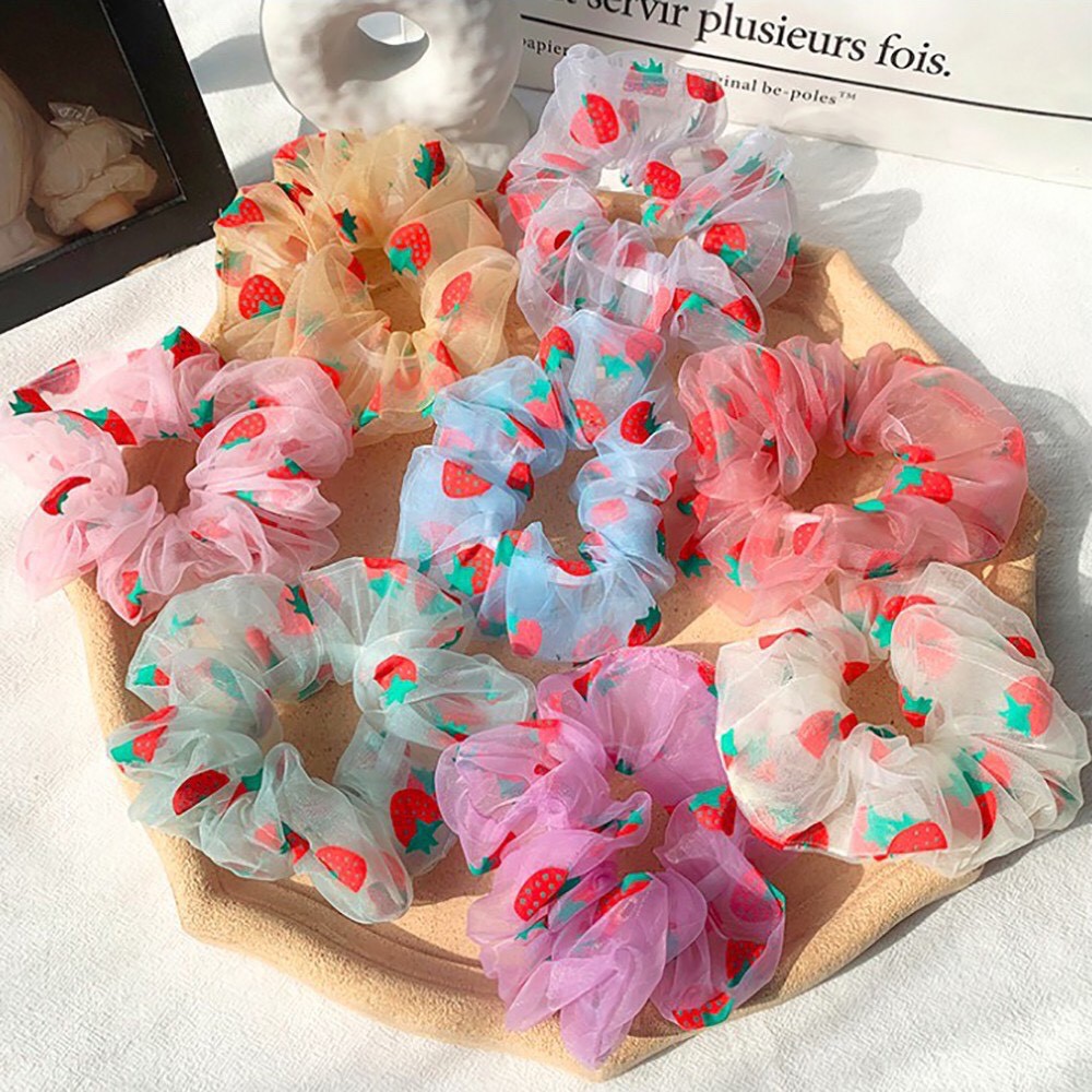 Buộc tóc Scrunchies vải hot trend 🌸 Cột tóc xinh cho bạn nữ