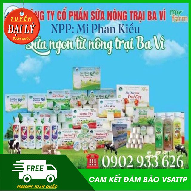 CHỈ BÁN LÈ TẠI HÀ NỘI, TUYỂN SỈ SỮA CHUA BA VÌ MYFAM TRÊN TOÀN QUỐC