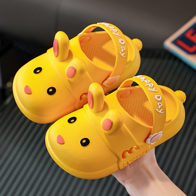 Dép sục cho bé gái bé trai hình Thỏ, sục đi bốn mùa siêu nhẹ không thấm nước Tula Store