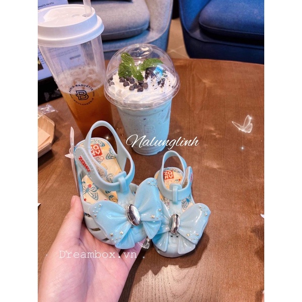 Dép Zaxy nơ bướm xanh