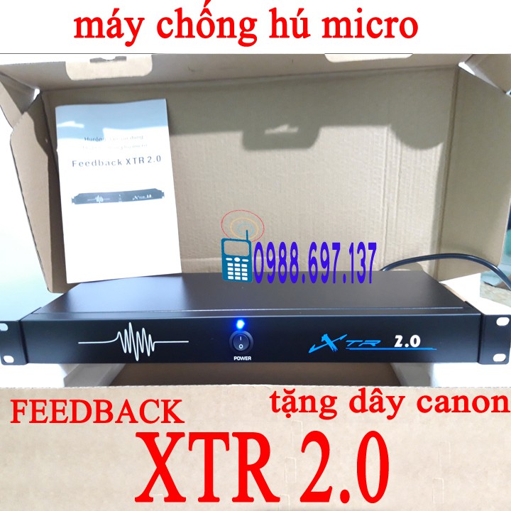 chống hú micro FEEDBACK XTR2.0 + TẶNG dây canon cao cấp