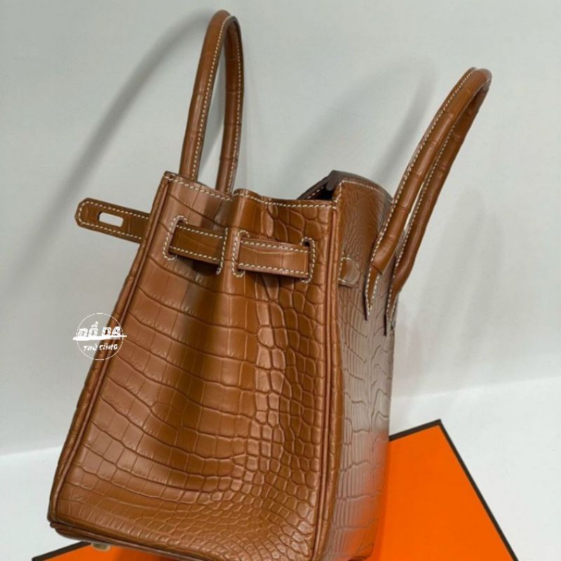 Túi xách HM Birkin da cá sấu . Tặng kèm 01 đôi dép HM da epsom pháp