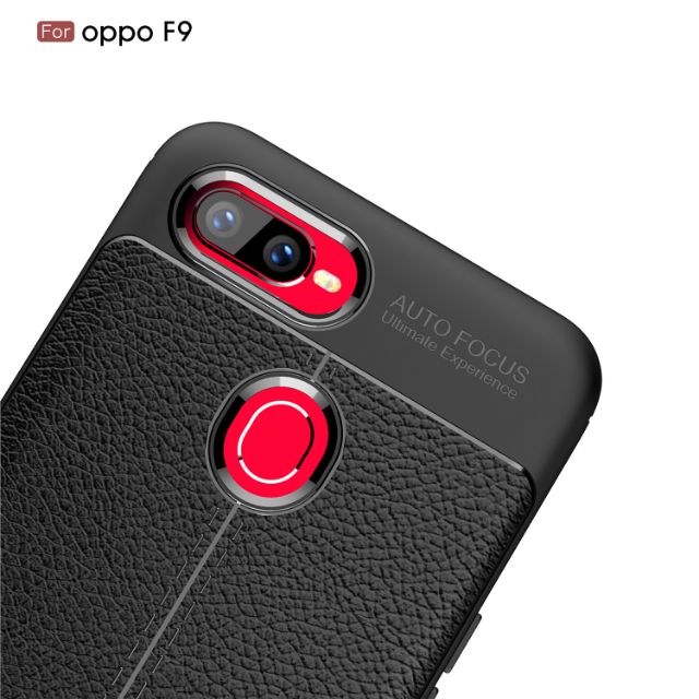 Ốp lưng Oppo F9 FREESHIP Từ 50k chống sốc vân da chính hiệu Auto Focus cao cấp