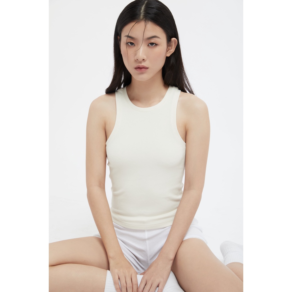 TheBlueTshirt - Áo Thun Không Tay Nữ Màu Kem - The Body Tank - Cream