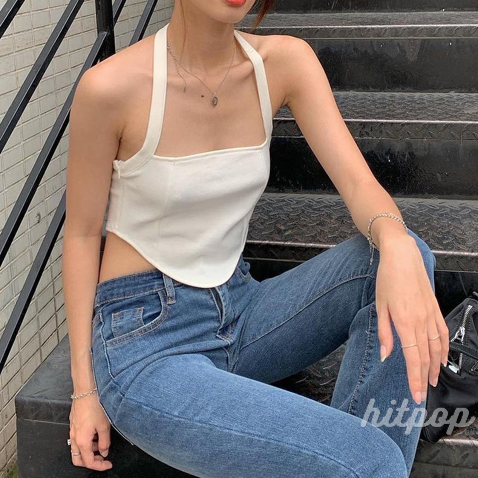 Áo Lửng Hai Dây Màu Trơn Gợi Cảm Cho Nữ | BigBuy360 - bigbuy360.vn