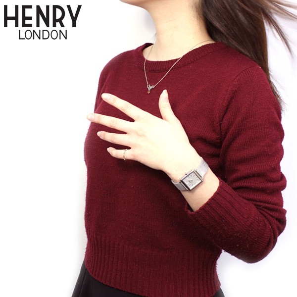 Đồng hồ nữ dây kim loại chính hãng Henry London Anh Quốc HL26-QM-0265