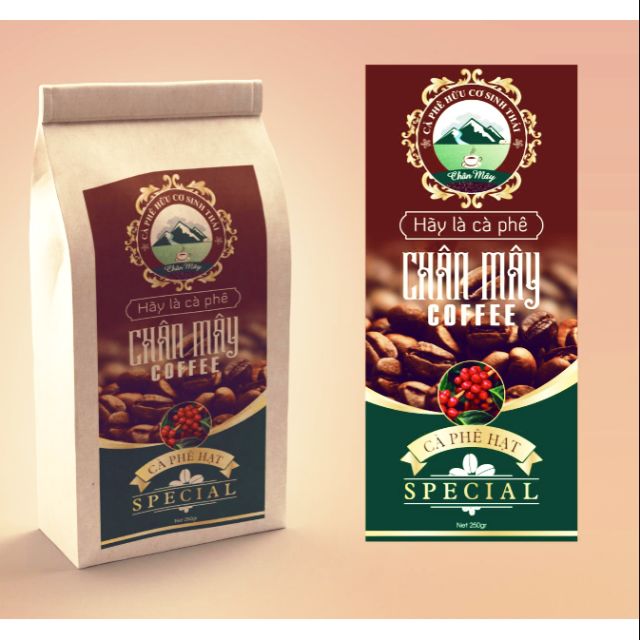 Cafe special pha máy rang xay 250gr cà phê Chân Mây Coffee