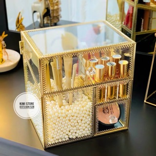 Tủ Đựng Cọ Gold Mix Ô Son Sang Trọng