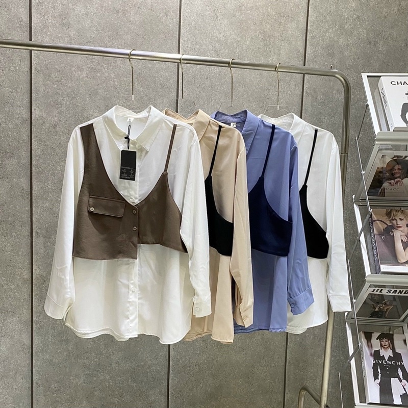 50-75KG A.M BIGSIZE Set áo gile lệch so hot M288 hàng bán shop