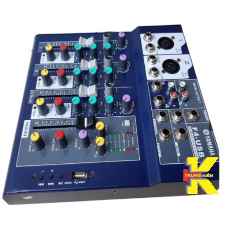 MIXER YAMAHA F4 USB CÓ BLUETOOTH KẾT HỢP AMPLY HÁT KARAOKE, GHI ÂM, LIVSTREAM CỰC HAY