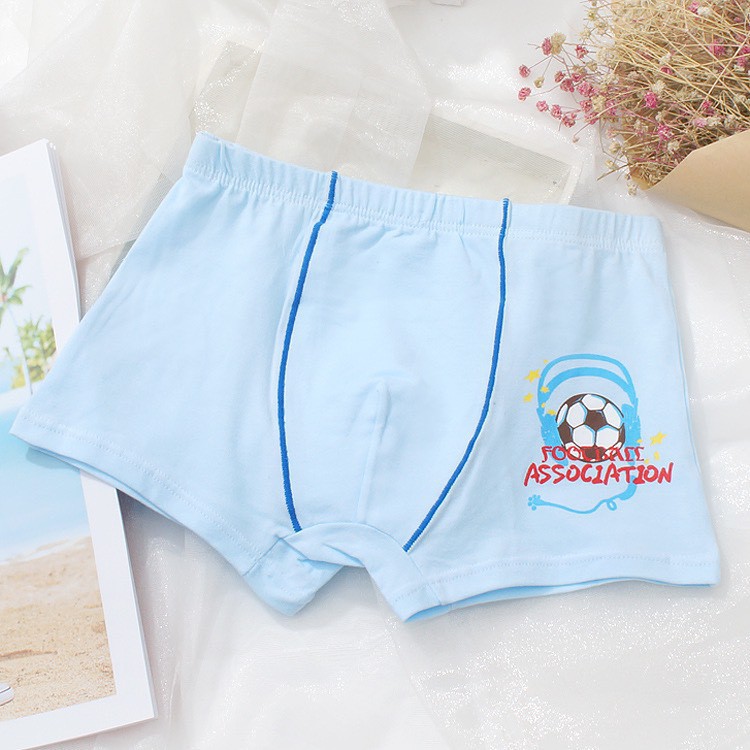 Set 4 Quần Sịp Đùi Cho Bé Trai Cao Cấp - Quần lót bé trai Boxer chất Cotton Mềm Mại Cho Bé Thoải Mái Vận Động