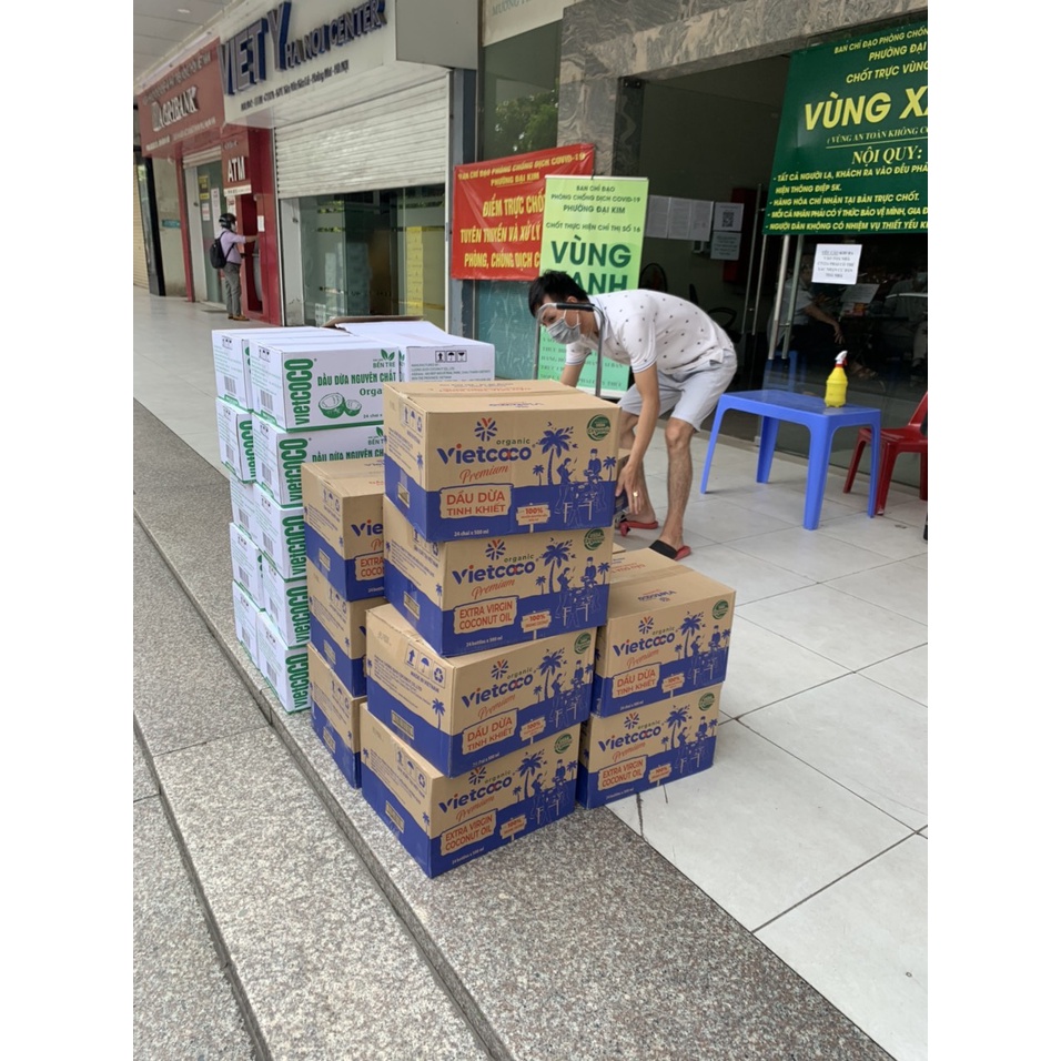 Dầu Dừa Tinh Khiết : Organic 1lit vietcoco
