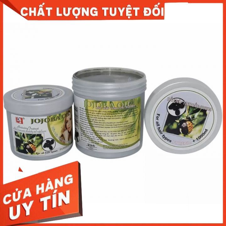 [chính hãng ]hấp dầu  dầu xả tóc jijoba 1000ml xả tóc mềm mượt  phục hồi tóc yếu dùng thay cho dầu xả hàng ngày