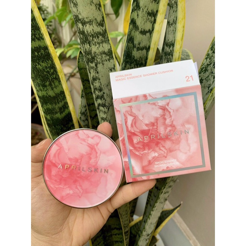 Phấn Cushion April Skin mẫu mới tone 21 Hàn quốc