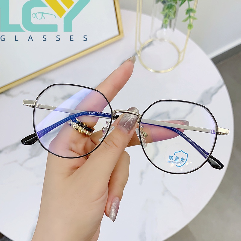 Mắt Kính Chống Ánh Sáng Xanh Thời Trang Hàn Quốc Cổ Điển Dành Cho Nam Và Nữ 75021