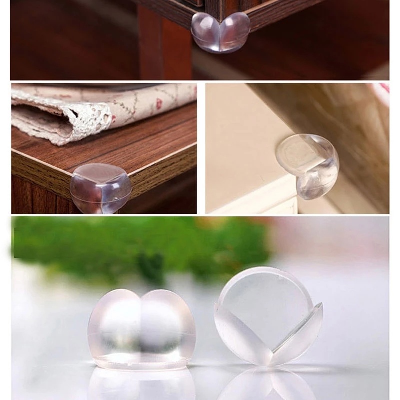 Set 10 Miếng Silicon Bọc Cạnh Bàn Bảo Vệ An Toàn Cho Bé