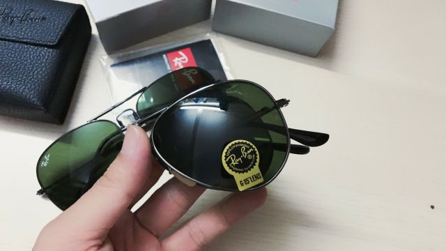 Kính mắt thời trang cao cấp rayban gập