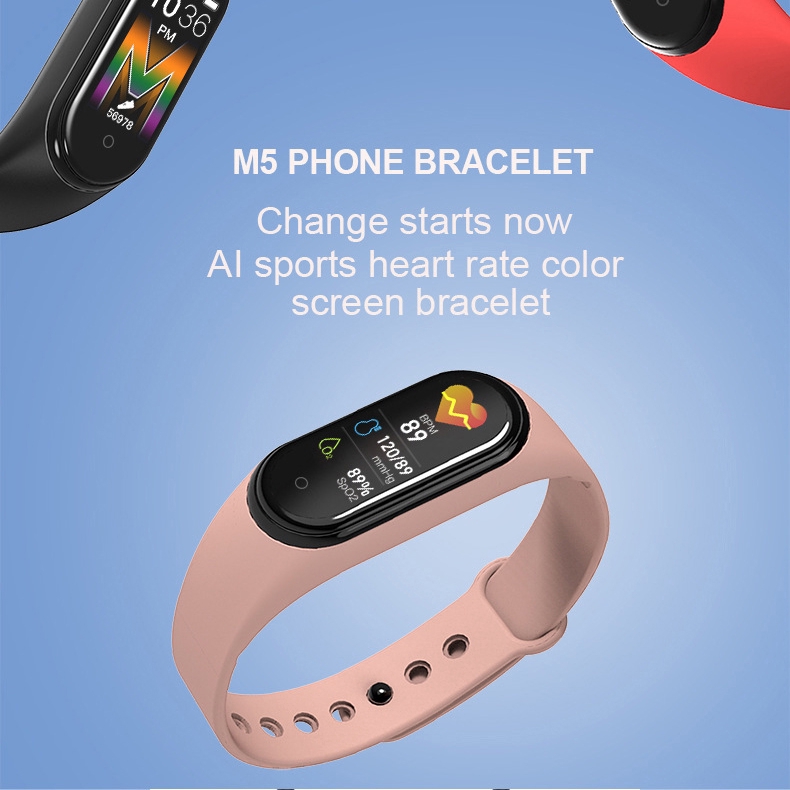 Đồng Hồ Thông Minh M5 Chống Nước Ip68 Đa Năng Và Phụ Kiện