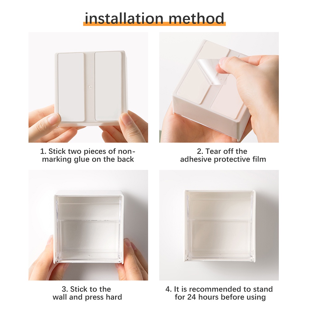 Hộp Nhựa Trong Suốt Đựng Đồ Treo Tường Chống Bụi &amp; Nước