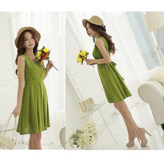 Đầm xòe thanh lịch kèm belt duyên dáng st676