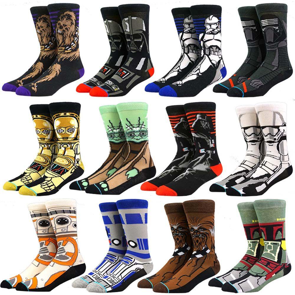 BACK2LIFE Đôi Vớ Cotton In Hình Phim Star Wars Dễ Thương Cho Nam Nữ