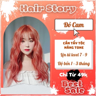 Thuốc nhuộm tóc màu đỏ cam - orange red | hairstory, hairstorys