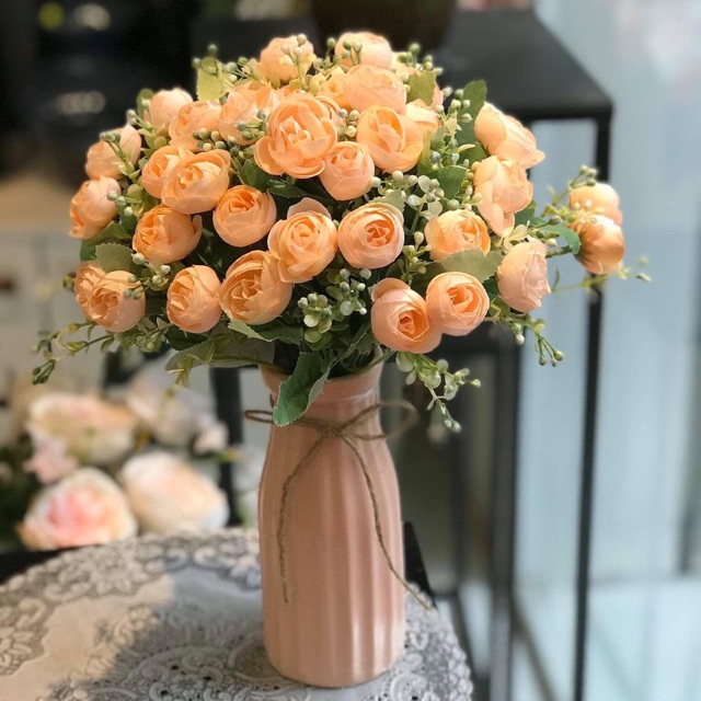 Lọ hoa trang trí men mát 01H19