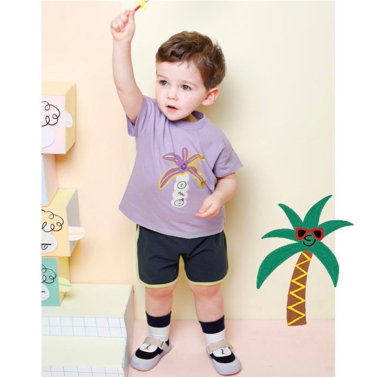 Bộ thun Milkmile hình cây-HÀNG SALE KO ĐỔI TRẢ