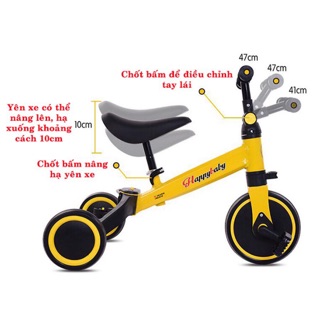 Xe thăng bằng 3in1