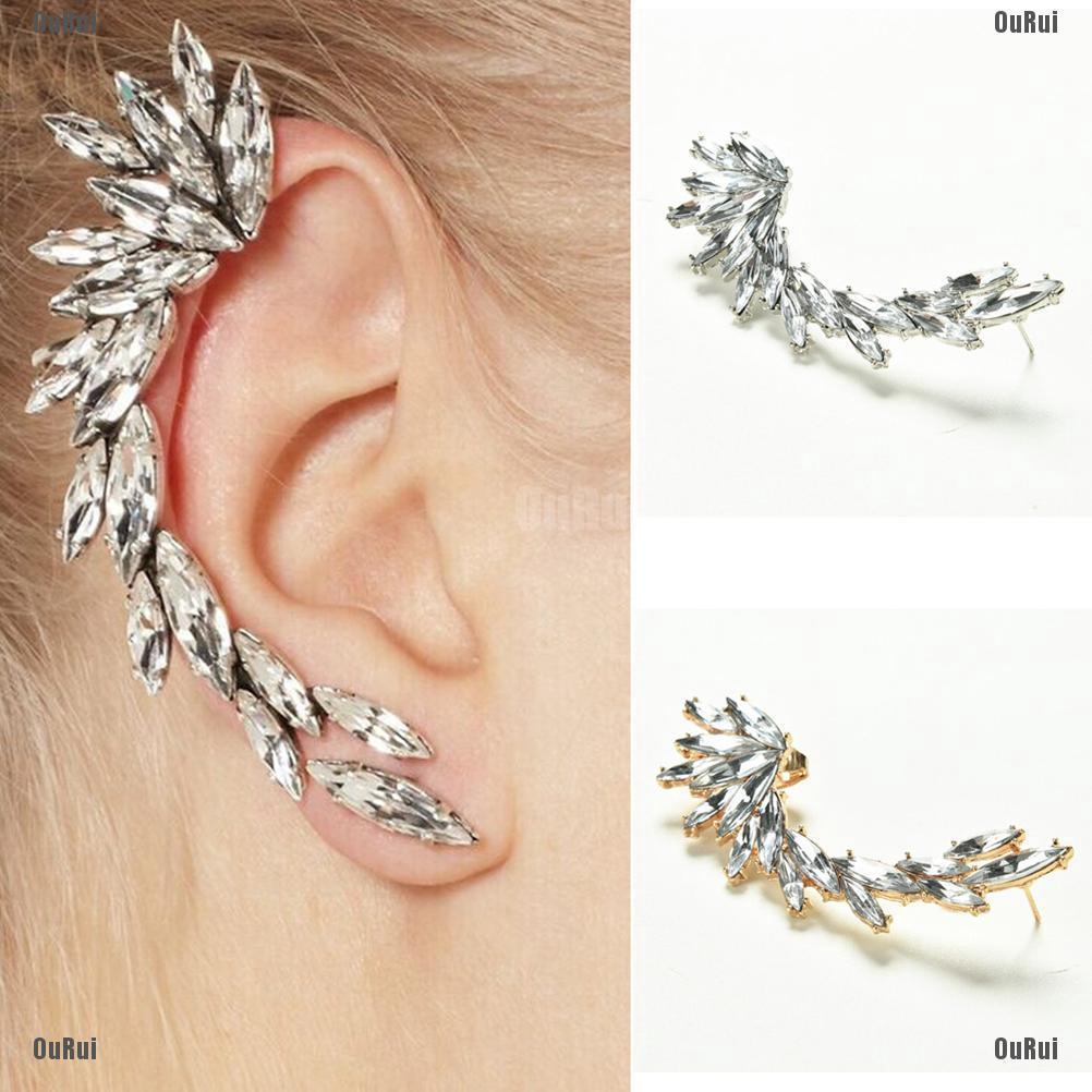 (FCC) Bông Tai Đính Đá Thời Trang Dành Cho Nữ