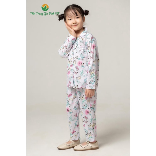 Bộ pijama cotton bé gái dài tay B70.1914 - Thời Trang Gia Đình VT