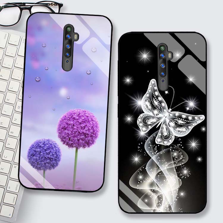 Ốp Lưng OPPO Reno 2/ Reno 2F Lưng kính cường lực Sang Trọng, Sáng Bóng