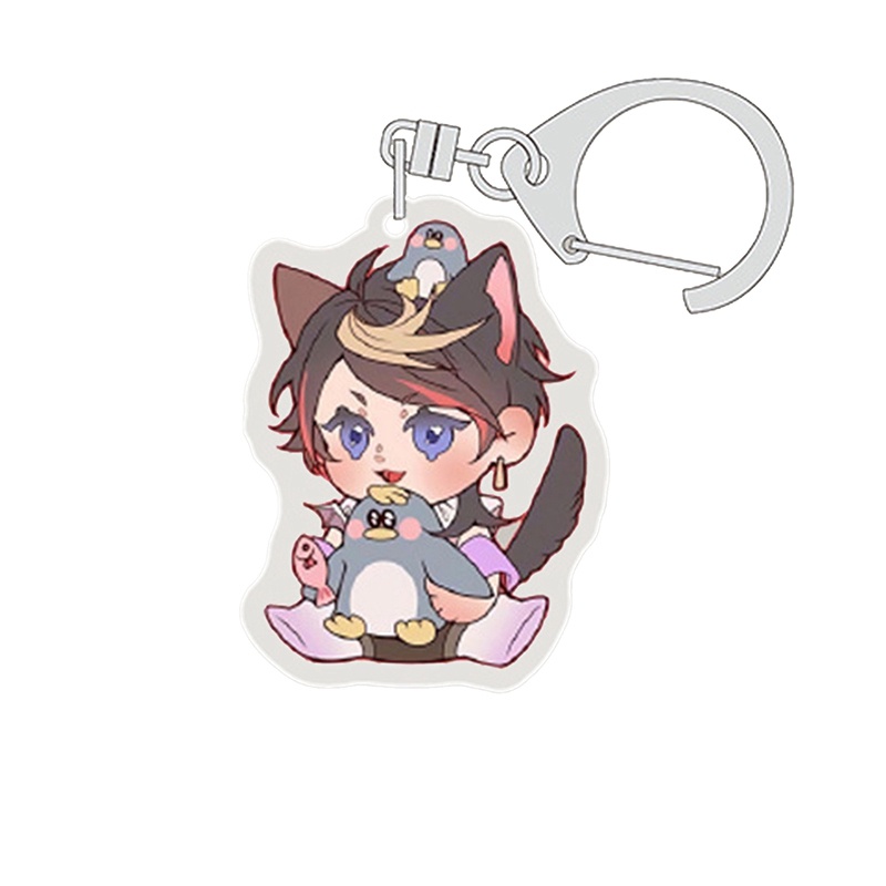 Móc Khóa Nhựa Acrylic In Hình Nijisanji Luxiem Mysta Rias