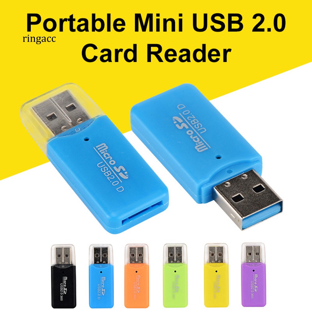 Đầu đọc thẻ nhớ mini USB 2.0 TF Micro SD dành cho PC Laptop