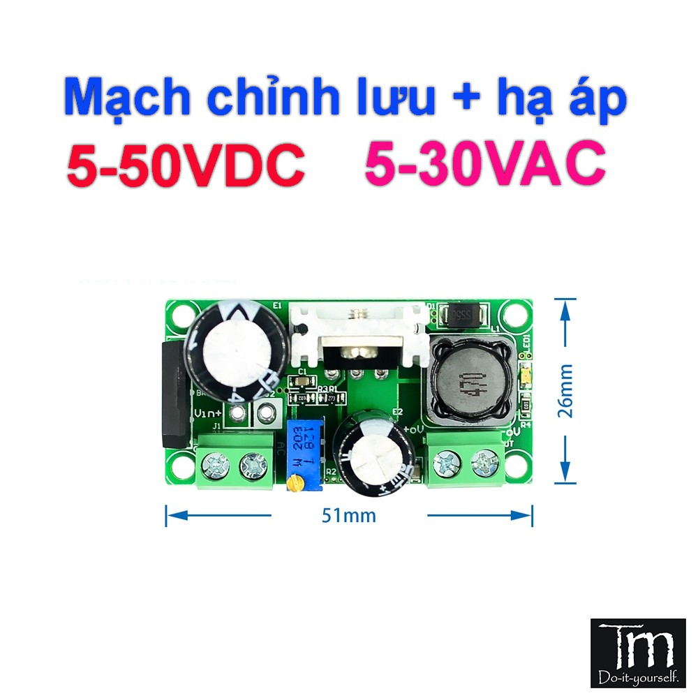 Mạch Hạ Áp AC-DC LM2596HV 5V-50V