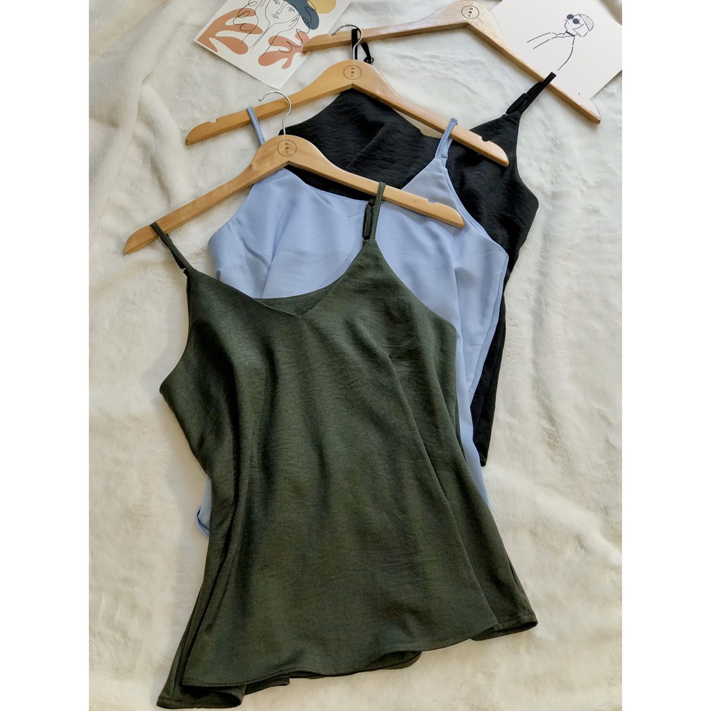 Set áo dây + quần short mặc nhà