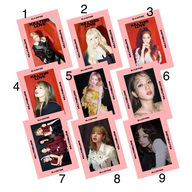 Card trong dạng phim ảnh Black Pink