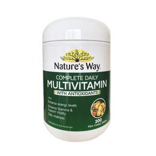 VITAMIN TỔNG HỢP rau củ và tảo biển của ÚC Multivitamin 200viên Nature’s way