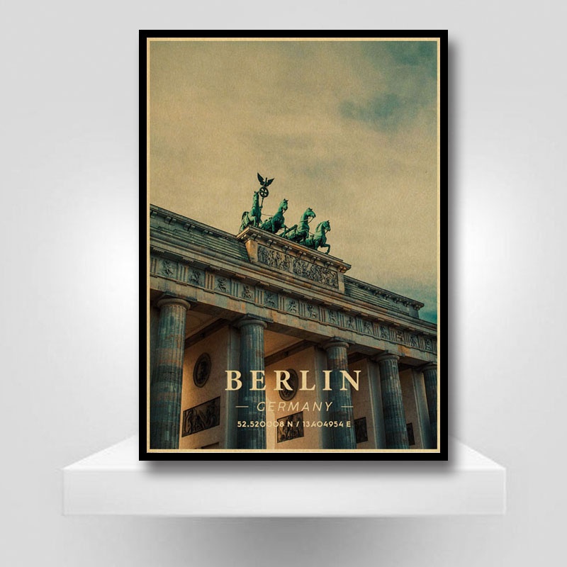 Poster Treo Tường Trang Trí Phòng Khách / Quán bar Phong Cách vintage new york