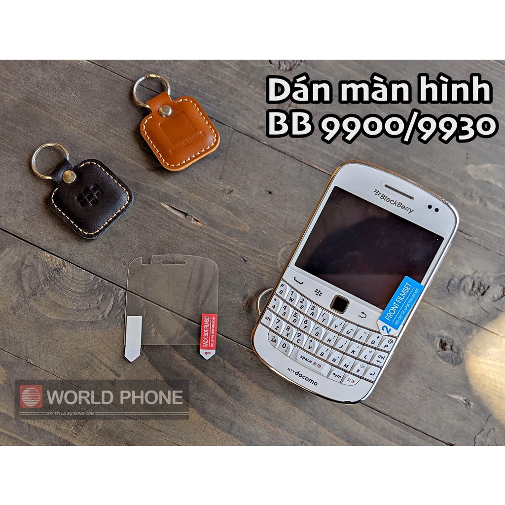 Dán màn hình Blackberry BB 9900, 9930, Combo 2 miếng tặng kèm gói khăn lau