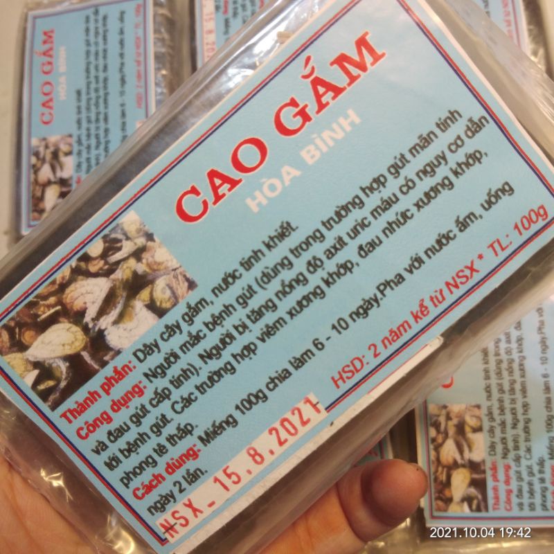 Cao Gắm Hòa Bình - Cao Vương Tôn 100g - mua 10 hộp tặng 1 hộp lấy tương tác