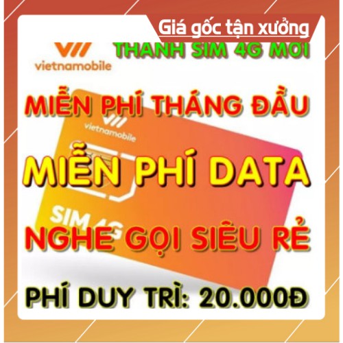 SIM 4G VNMB 5GB/NGÀY MIỄN PHÍ DATA THÁNG ĐẦU TK CHÍNH 60 000