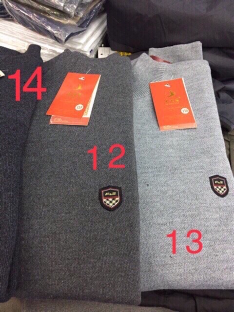 Áo Len Trơn Một Màu Nam Trung Niên, Người Già - Áo Len Tặng Bố