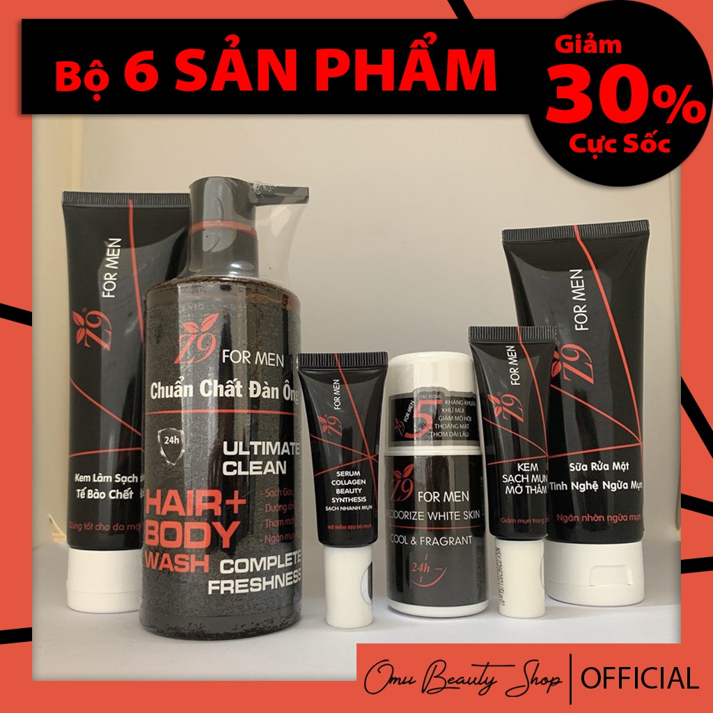 Bộ Mỹ Phẩm Z9 Formen Dành Cho Nam - Bộ Skincare 6 Món