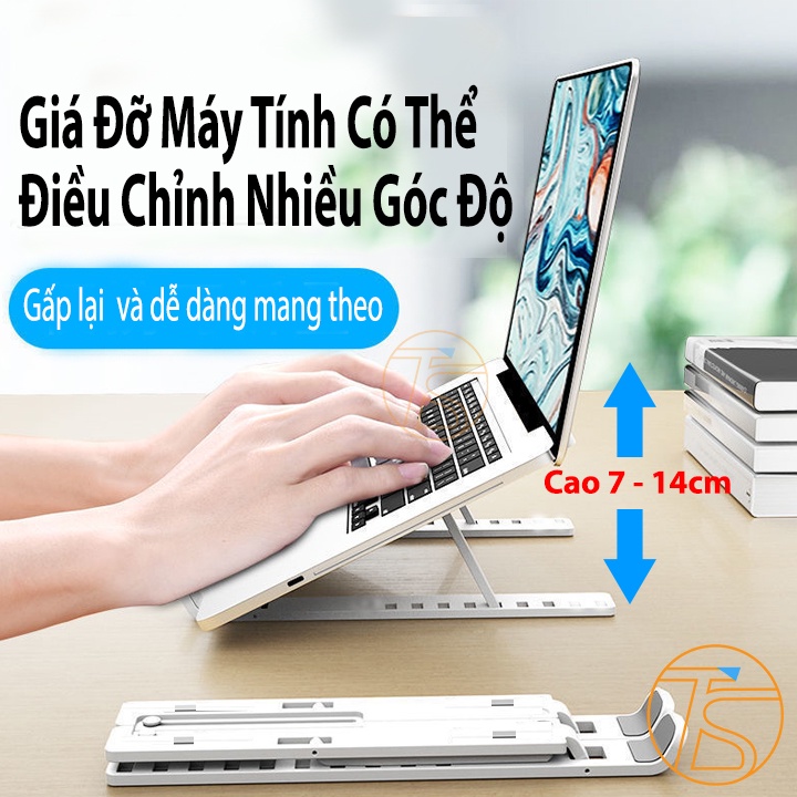 Giá Đỡ Laptop Bằng Hợp Kim Nhôm Gấp Xếp Gọn Mang Đi - Đế Đỡ Máy Tính