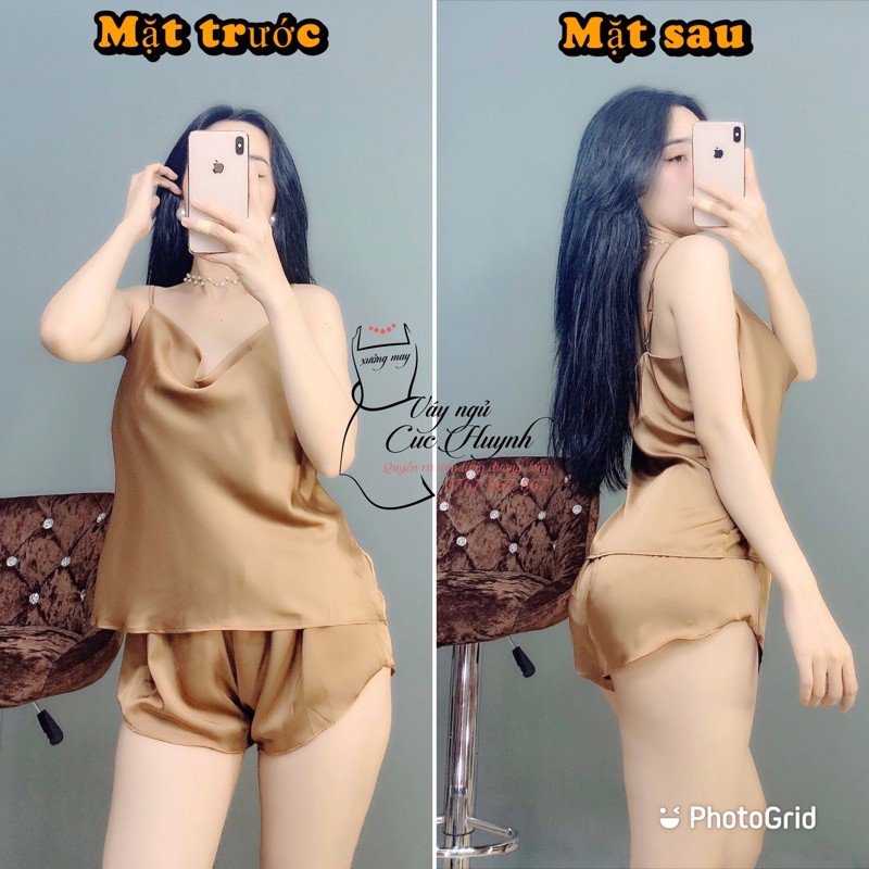 Đồ Ngủ 💖FREE SHIP💖 Bộ Đồ Ngủ Quyến Rũ 2 Dây Gợi Cảm Cho Nữ