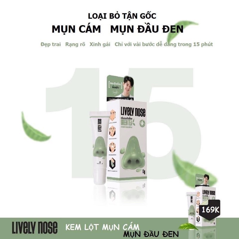 [Chuẩn Thái Lan] - 1 Tuýp Lột mụn đầu đen Nakiz Lively Nose