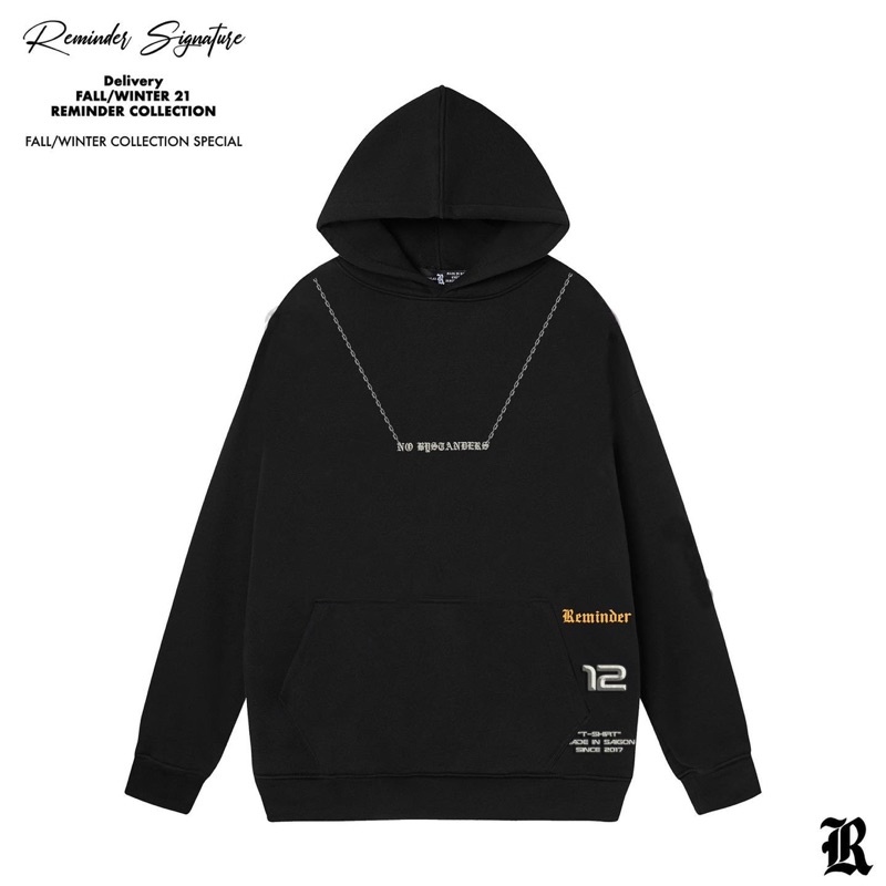 Áo Hoodie Reminder NO BYSTANDERS Local Brand Nam Nữ Unisex