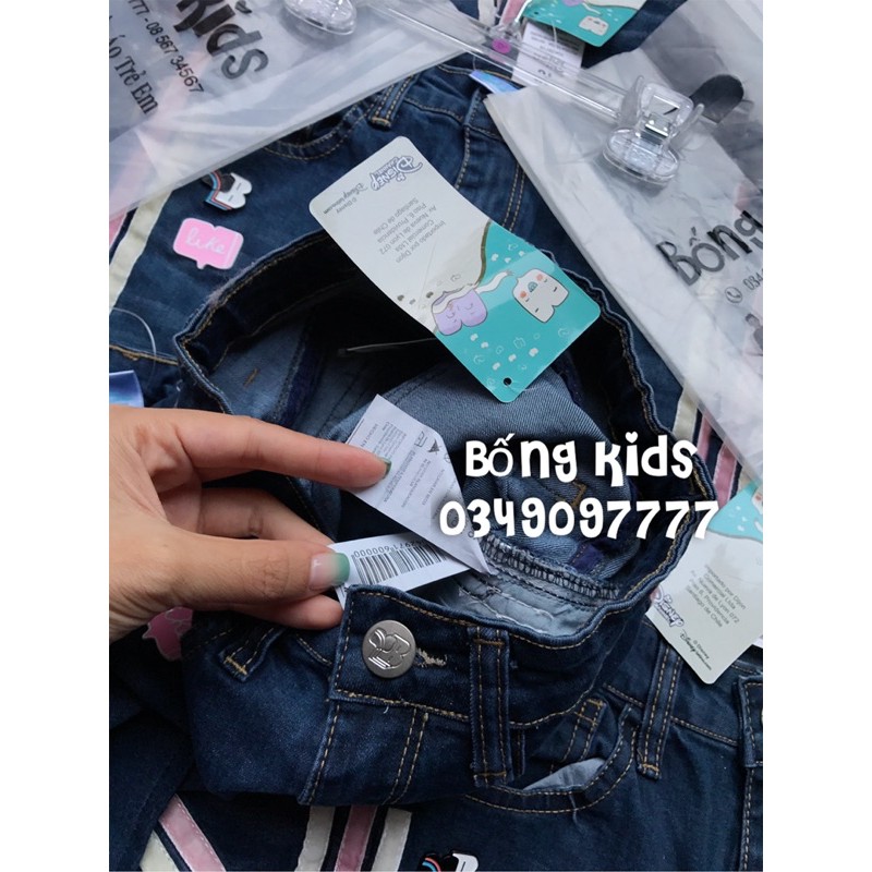 Quần Jean Bé Gái Gấu Tua Rua